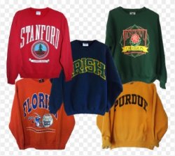 College Sweatshirts from 5 different colleges